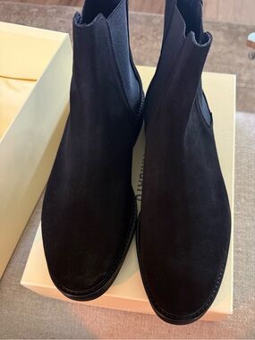 New Men’s Black Suede Axel Arigato Chelsea Boots - 10